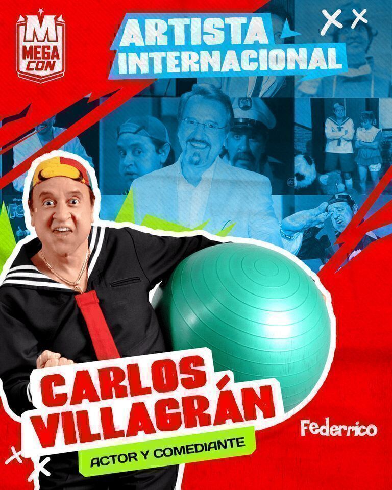 Carlos Villagrán será homenajeado en el Festival Internacional de Comedia Geek durante la inauguración de MegaCon 2025